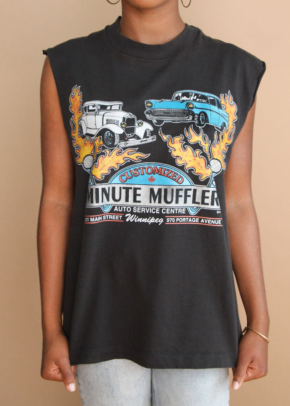 Vintage 1994 Auto Flame Muscle Tank