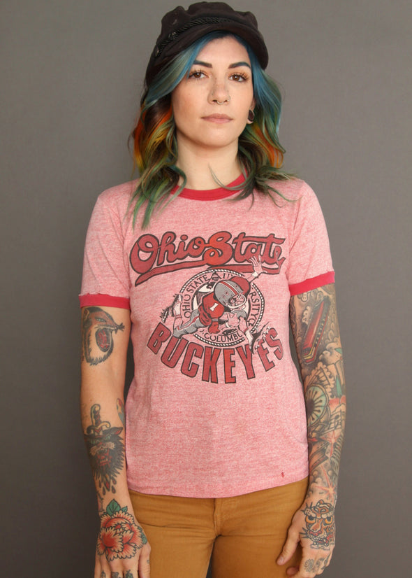 Vintage 80's Ohio State Ringer Tee