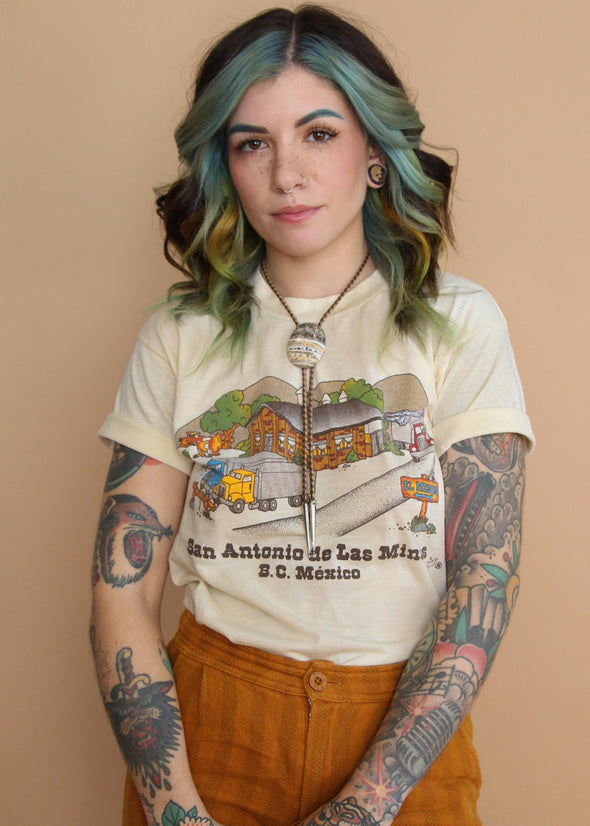 Vintage 1980s San Antonio de Las Minas Mexico Tee
