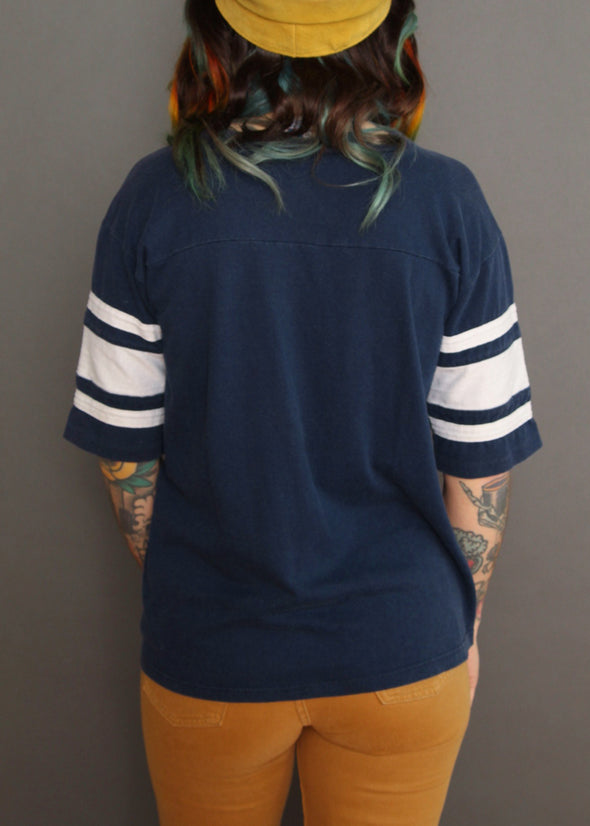 Vintage 1980s Chargers V Neck Tee