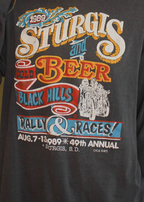 Vintage 1989 Sturgis and Cold Beer Long Sleeve
