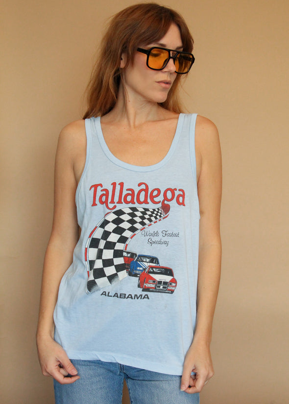 Rare Vintage 1980's Thin Talladega Racing Tank