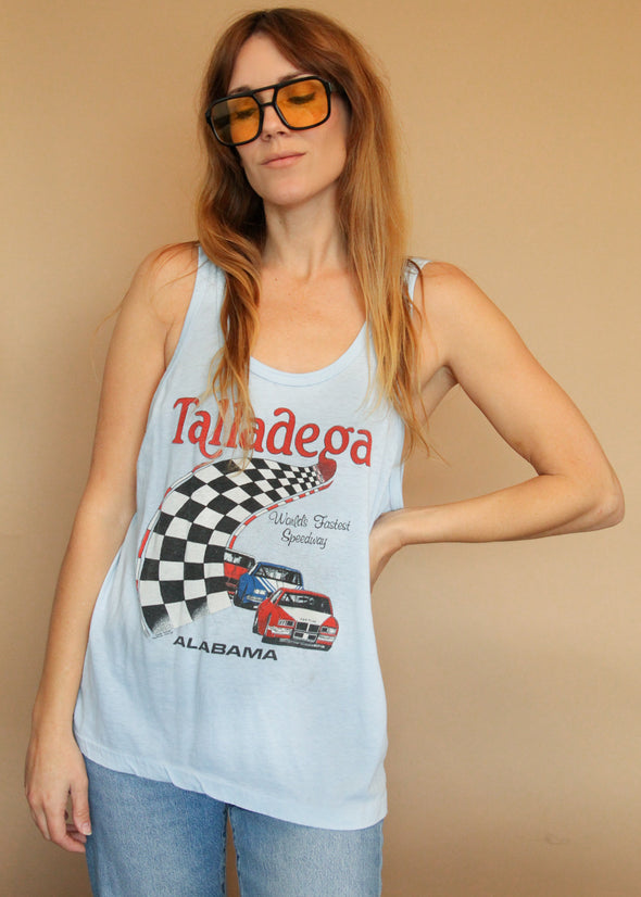 Rare Vintage 1980's Thin Talladega Racing Tank