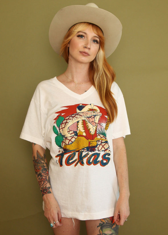 Vintage 80s/90s Texas V Neck