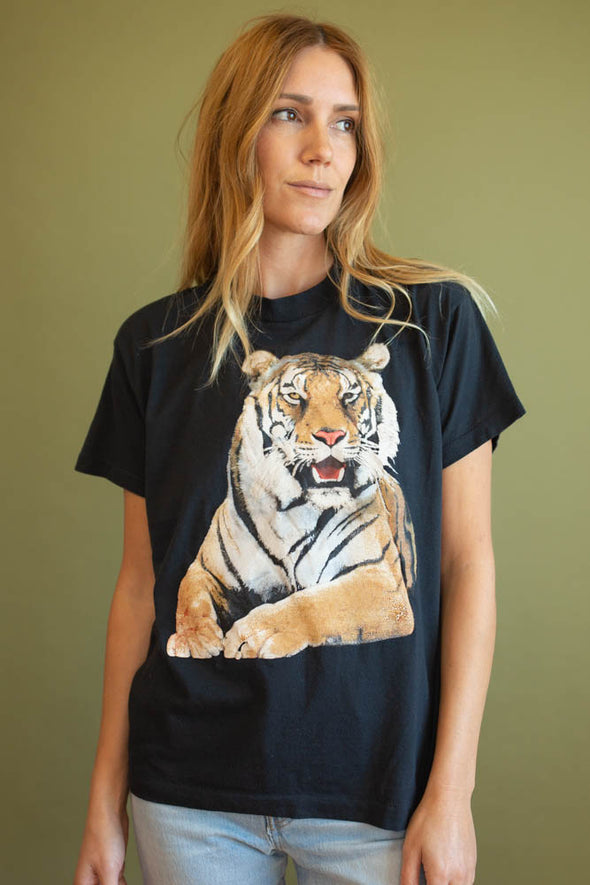 Vintage 1980s Paper Thin Tiger Tee