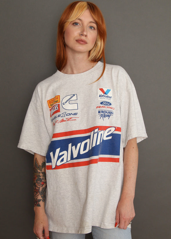 Vintage NASCAR Mark Martin Valvoline Sponser Tee