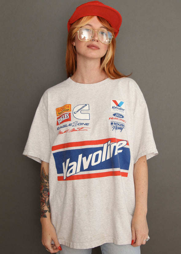 Vintage NASCAR Mark Martin Valvoline Sponser Tee