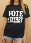 Vintage 1980's Vote Neither Tee