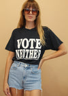 Vintage 1980's Vote Neither Tee