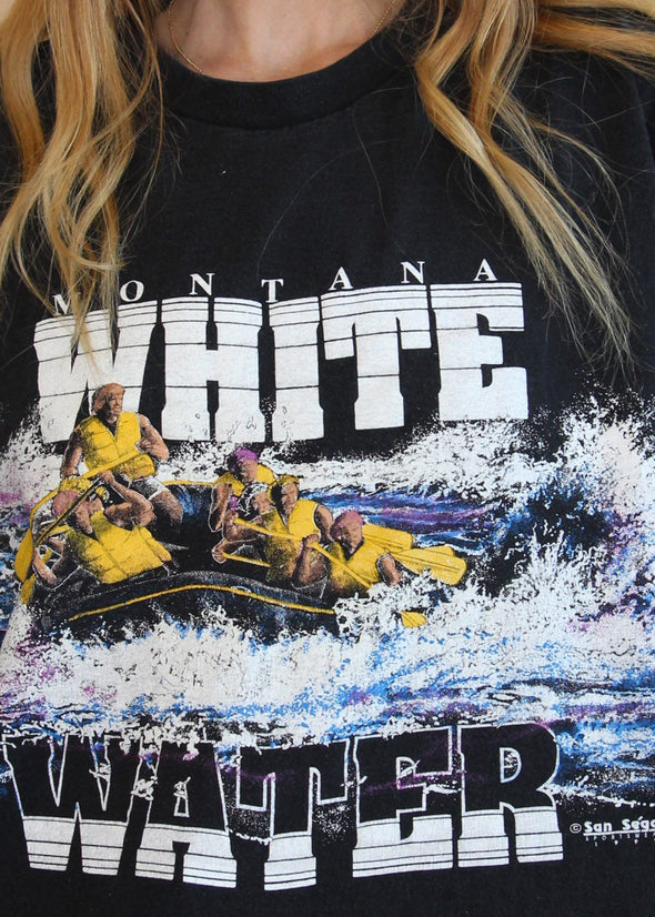 Vintage 1990 Montana White Water Tee