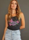 Vintage 1991 Harley 3D Emblem Lace Tank