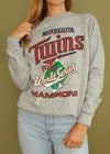 Vintage 1987 Minnesota Twins Word Series Champions Sweatshirt