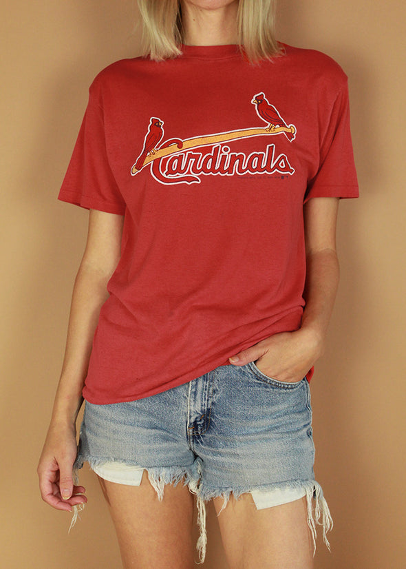 Vintage Paper Thin 1987 Cardinals Baseball Tee