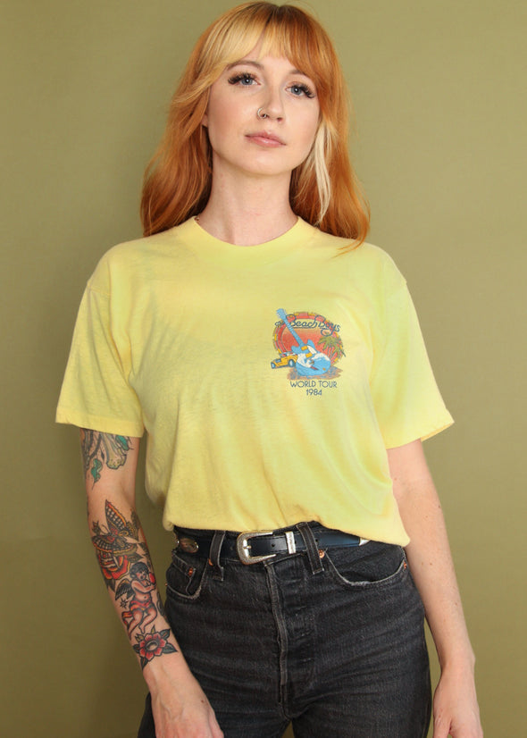 Vintage 1984 Beach Boys World Tour Tee