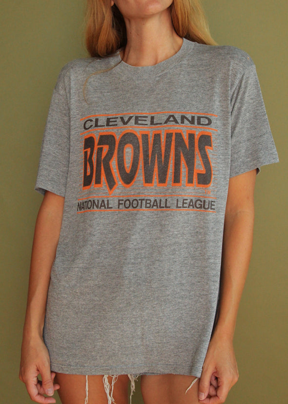 Vintage 1980s Thin Cleveland Browns Tee