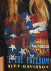 Vintage 90s Feel the Freedom Harley Long Sleeve Tee