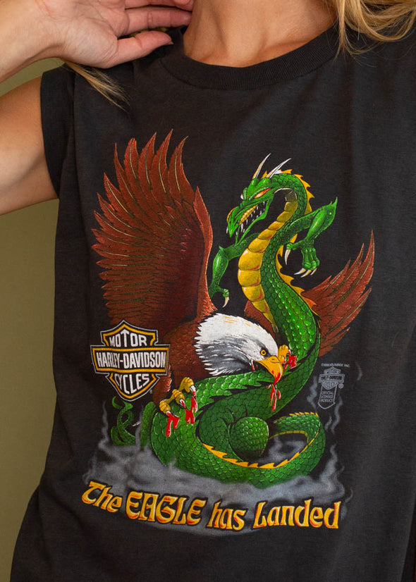 Vintage 1986 The Eagle Has Landed Harley Tank