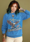 Vintage 80s/90s Harley Eagle Blue Sweatshirt