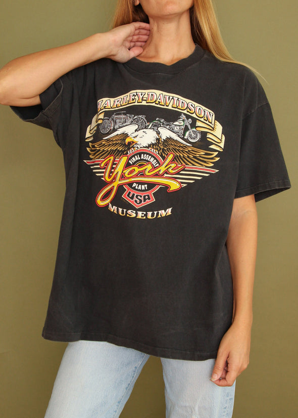 Vintage 1996 Harley Museum York Tee