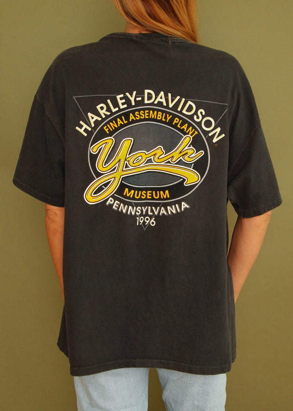 Vintage 1996 Harley Museum York Tee