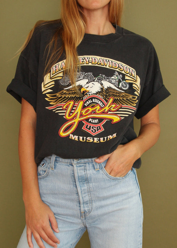 Vintage 1996 Harley Museum York Tee