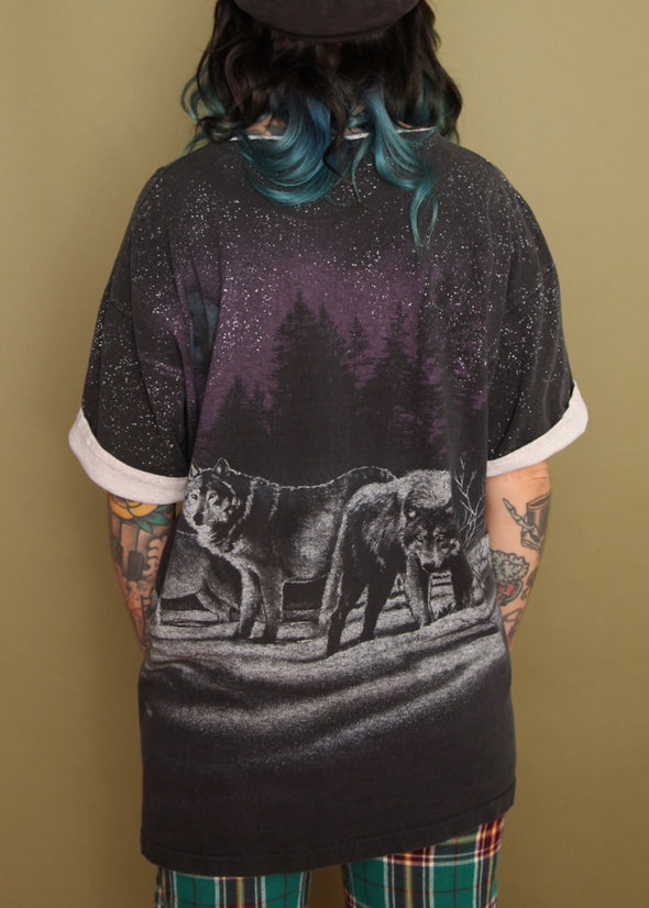 Vintage 1991 San Segal Idaho Wolf Tee