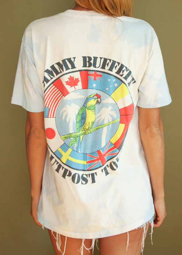 Vintage 1991 Jimmy Buffett Outpost Tour Tie Dye Tee