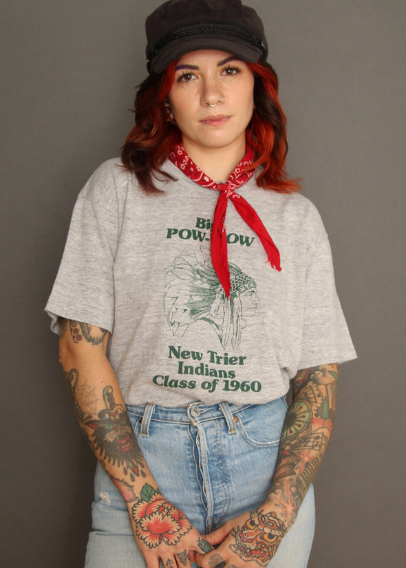 Vintage 1985 New Trier Indians Class Tee