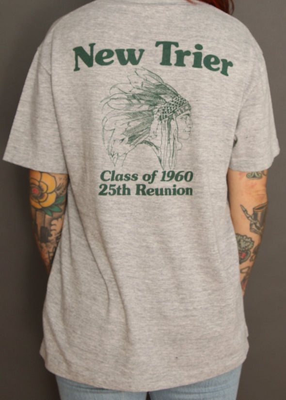 Vintage 1985 New Trier Indians Class Tee