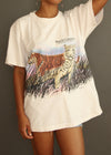 Vintage 90s Busch Gardens Wrap Around Tiger Tee