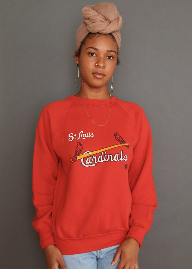 St. Louis Cardinals Jersey Logo Hoodie  Retro St. Louis Cardinals Hoodie –  HOMAGE