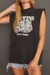 Vintage 80s/90s Faded and Distressed V Twin Harley Tank