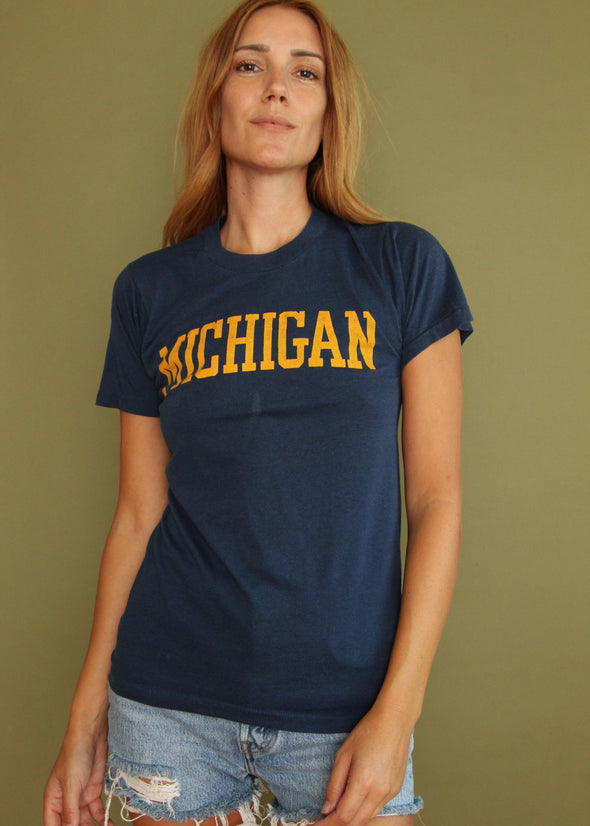 Vintage 1980s Paper Thin Michigan Tee