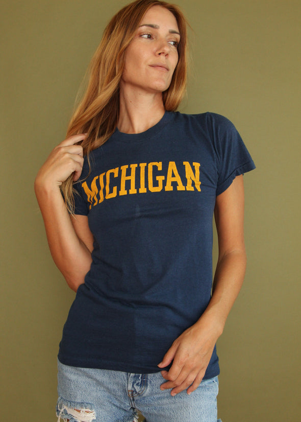 Vintage 1980s Paper Thin Michigan Tee