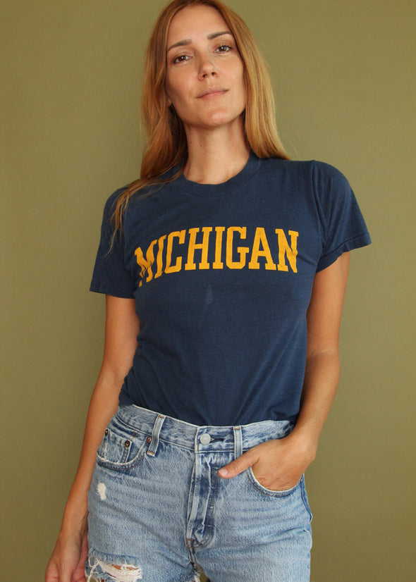 Vintage 1980s Paper Thin Michigan Tee