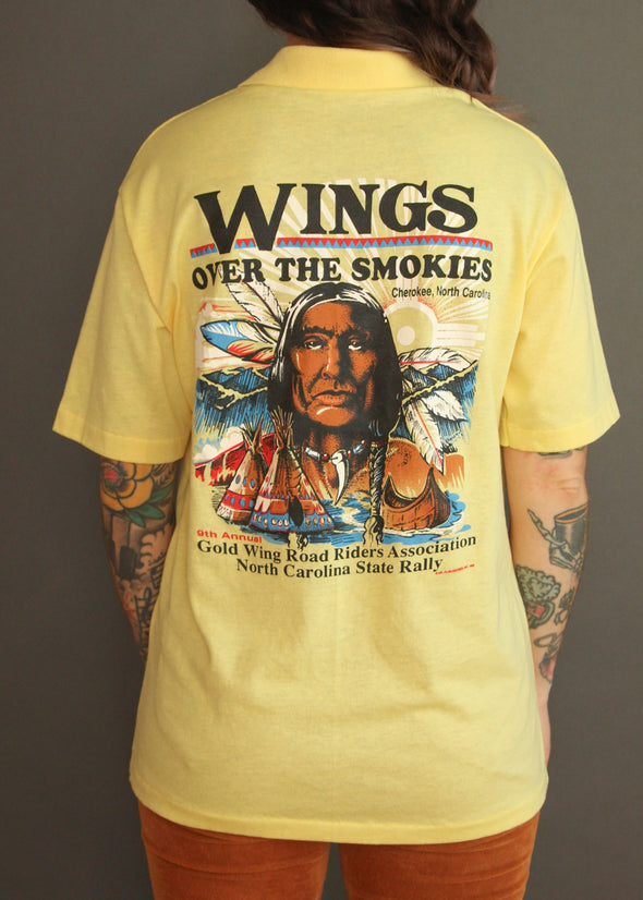 Vintage 1992 Wings Over the Rockies Biker Polo