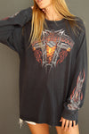 Y2K Harley Long Sleeve Flame Tee